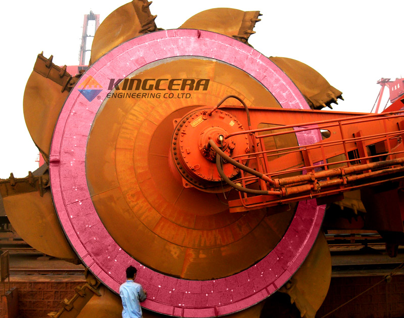 头号玩家官网耐磨陶瓷利用于斗轮机圆盘