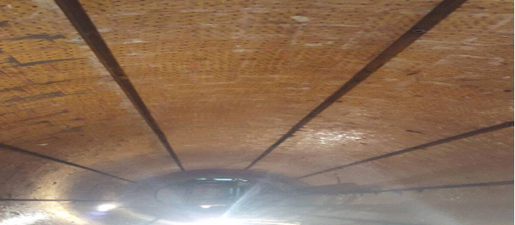 湖北某烧结厂圆筒混合机使用头号玩家官网耐磨陶瓷衬板