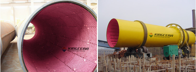 湖南某烧结厂圆筒混合机使用头号玩家官网耐磨陶瓷衬板